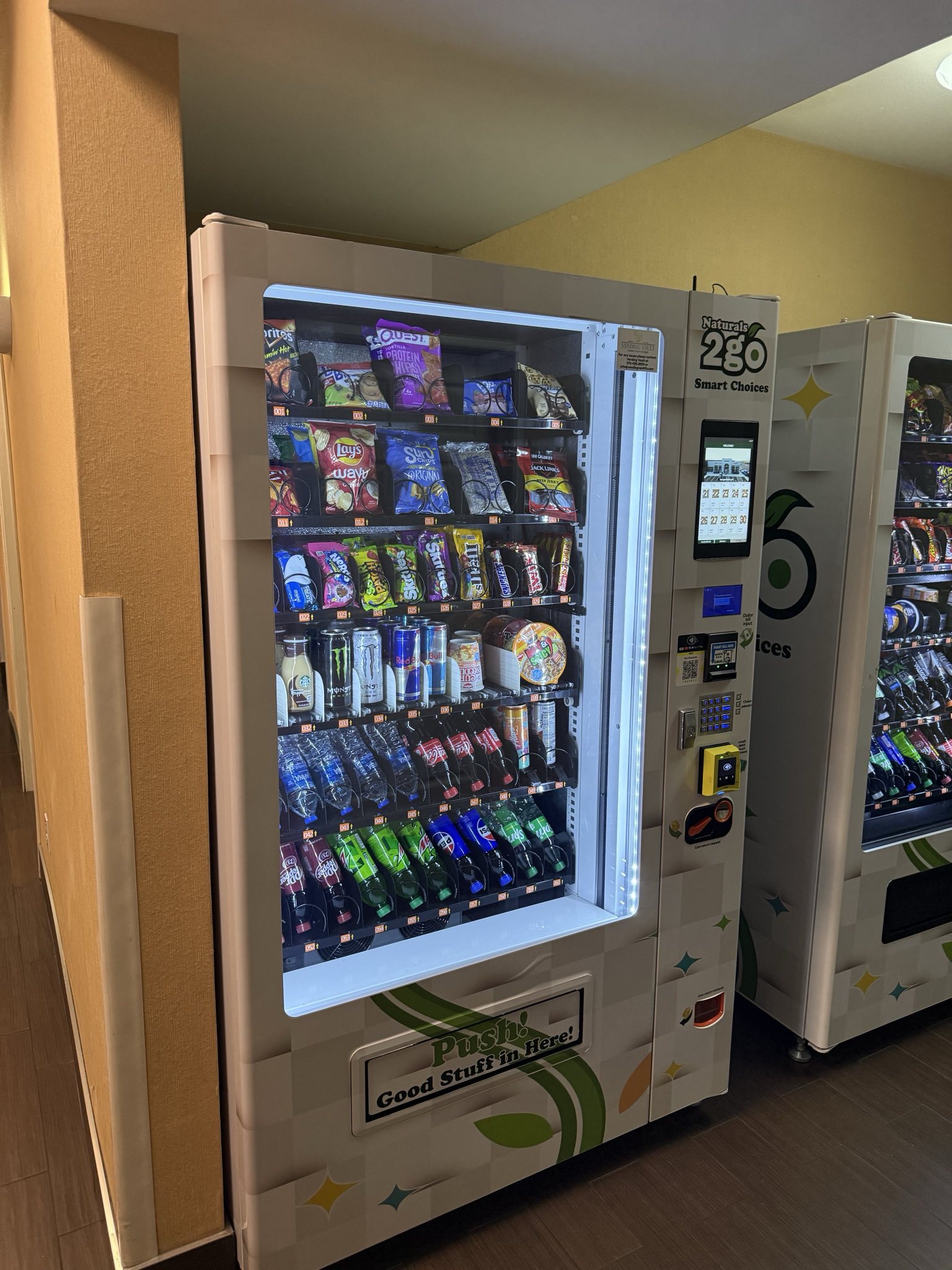 Modern vending machine installation